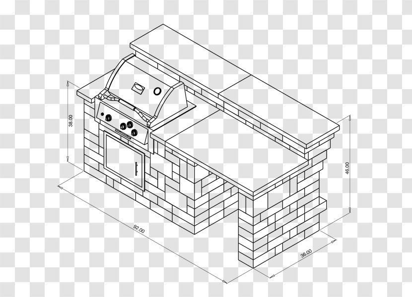 Architecture Barbecue /m/02csf Drawing - Refrigerator Transparent PNG