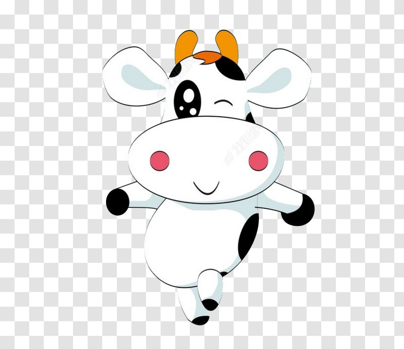 Cattle Cartoon Animation - Material - Cow Transparent PNG
