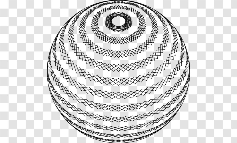 Line Art Drawing Spiral - Black And White Transparent PNG