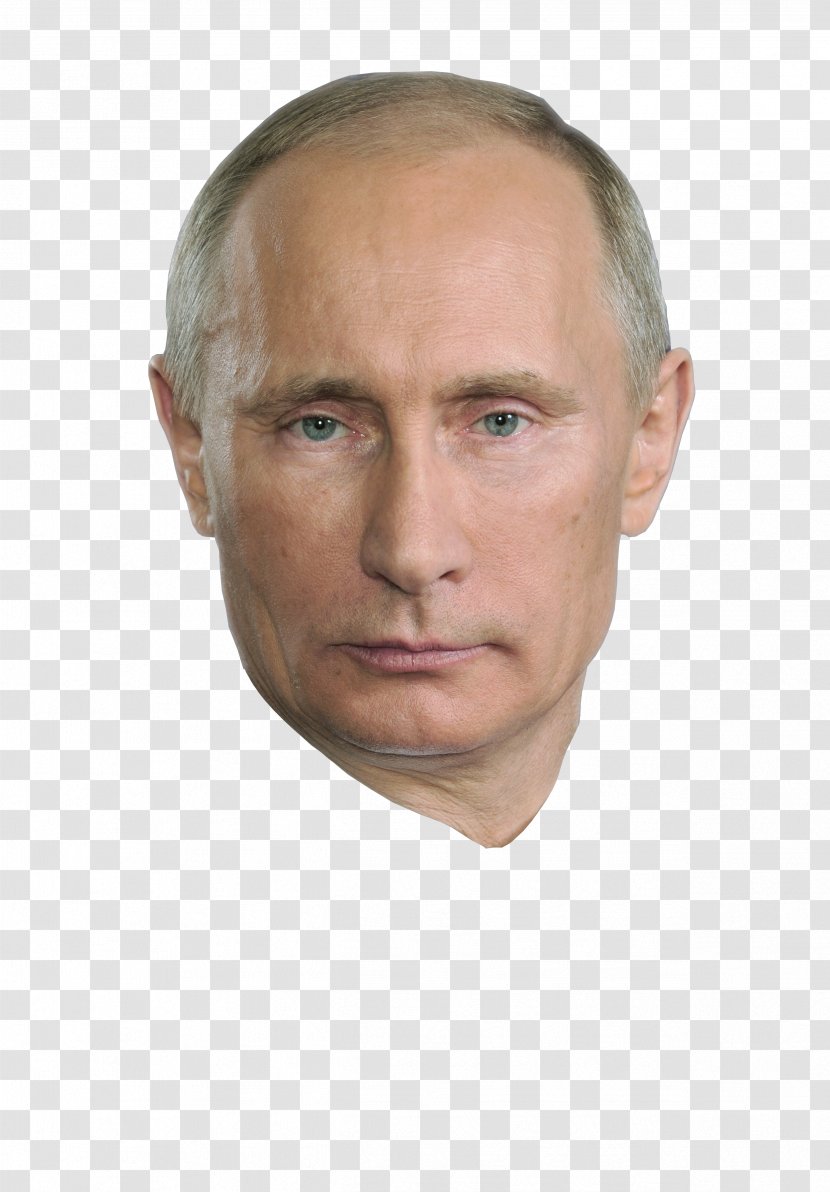Vladimir Putin Russia Face Mask - Chin Transparent PNG