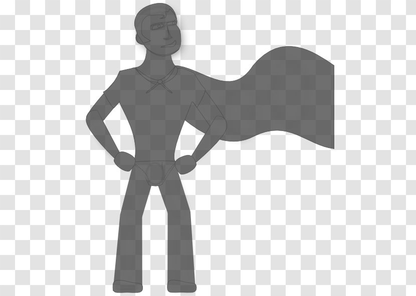 Superman Superhero Free Content Clip Art - Website - Gray Cape Cliparts Transparent PNG