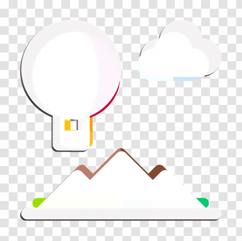 Landscapes Icon Hot Air Balloon Icon Travel Icon Transparent PNG