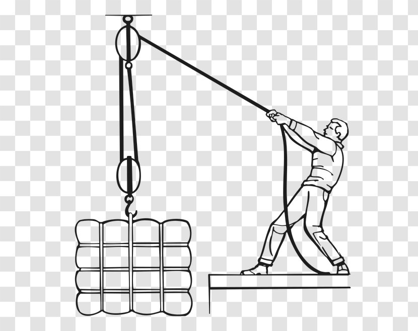 Block And Tackle Pulley Hoist Rope - Axle Transparent PNG