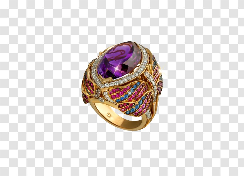 Amethyst Jewellery Gold - Tropic Night Transparent PNG