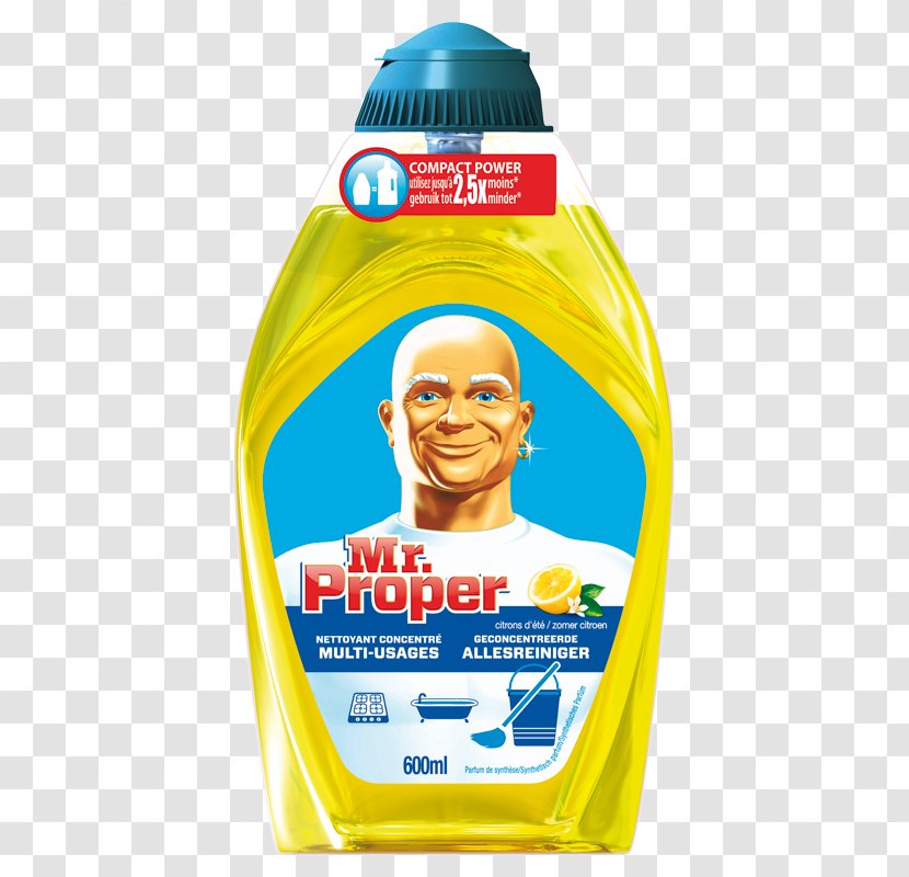 Mr. Clean Detergent Allesreiniger Ajax Citroën - Liquid - Lemon Block Transparent PNG