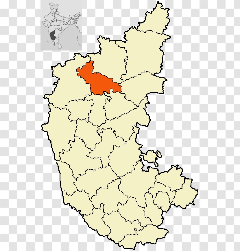 Uttara Kannada Bagalkot District Belgaum Bellary Shimoga - India - Map Transparent PNG