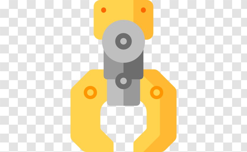 Robot Arm - Yellow - Industrial Transparent PNG