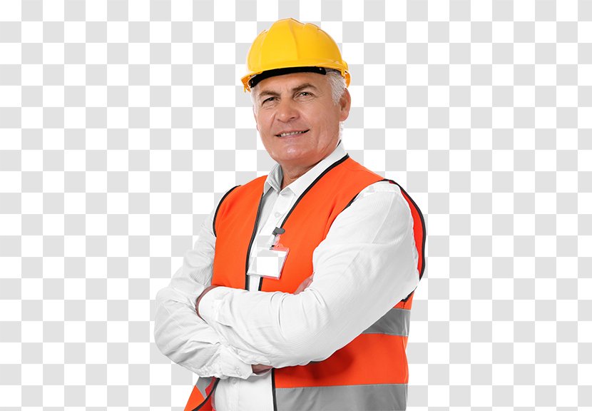 Engineer Hard Hats Job Construction Foreman - Orange Transparent PNG