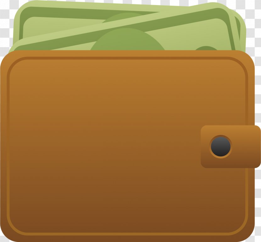 Wallet Vector Material - Yellow Transparent PNG
