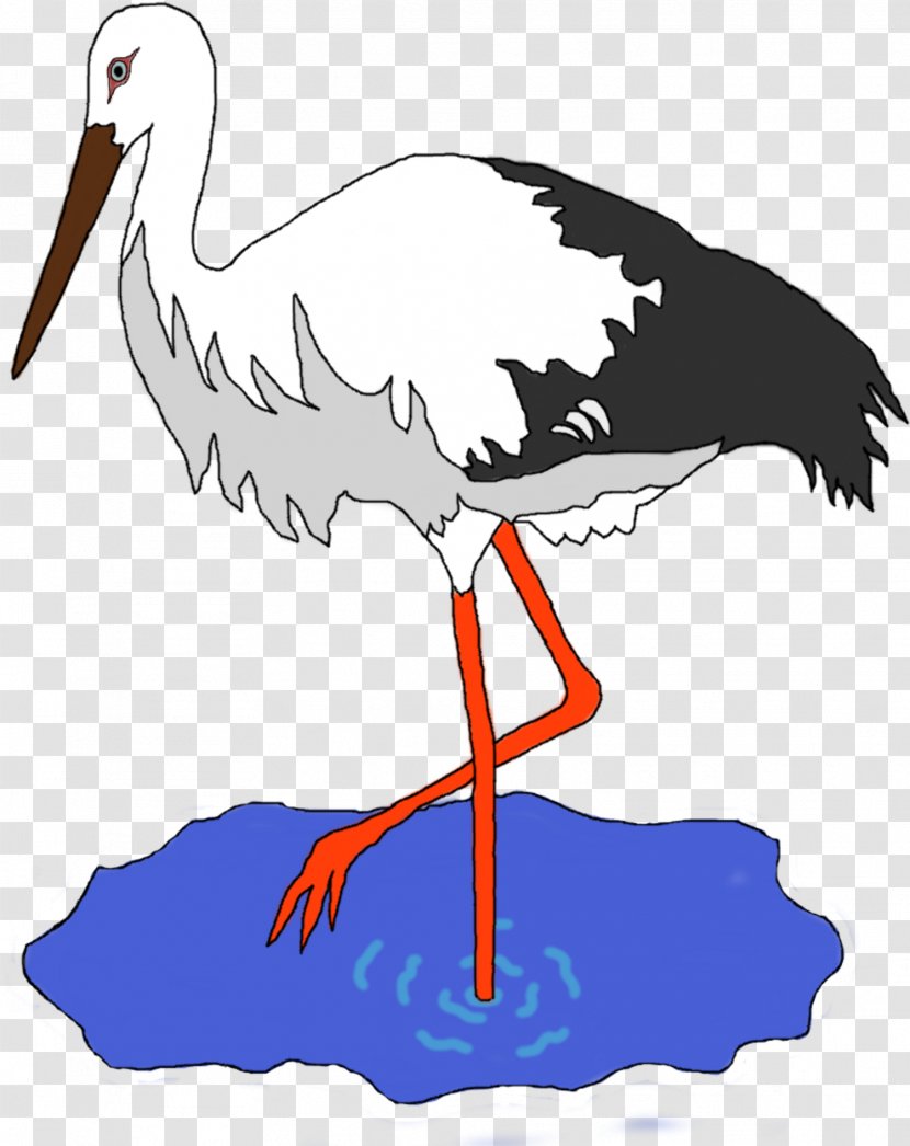 White Stork Bird Clip Art - Flying Transparent PNG