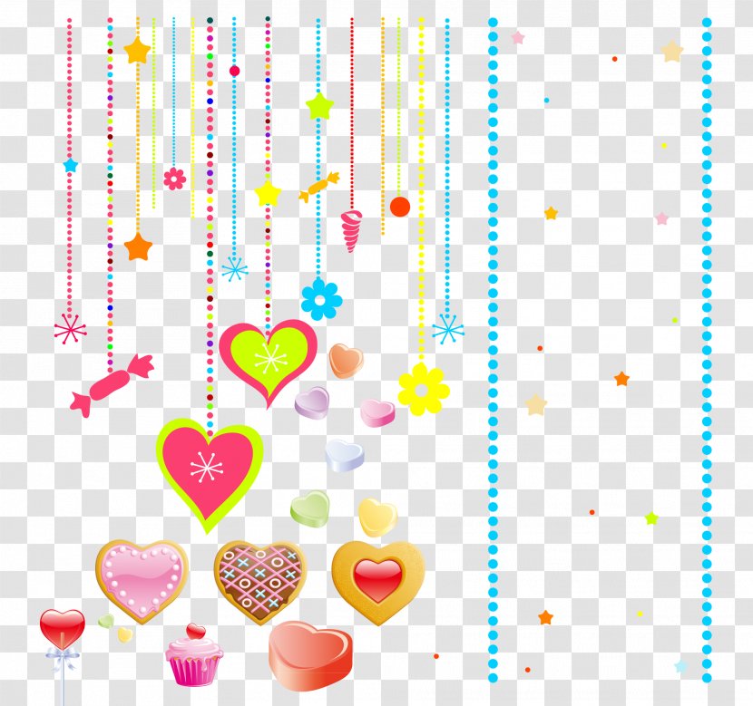 Cartoon Heart Wallpaper - Candy - Valentine's Day Heart-shaped Chocolate Pendants Transparent PNG