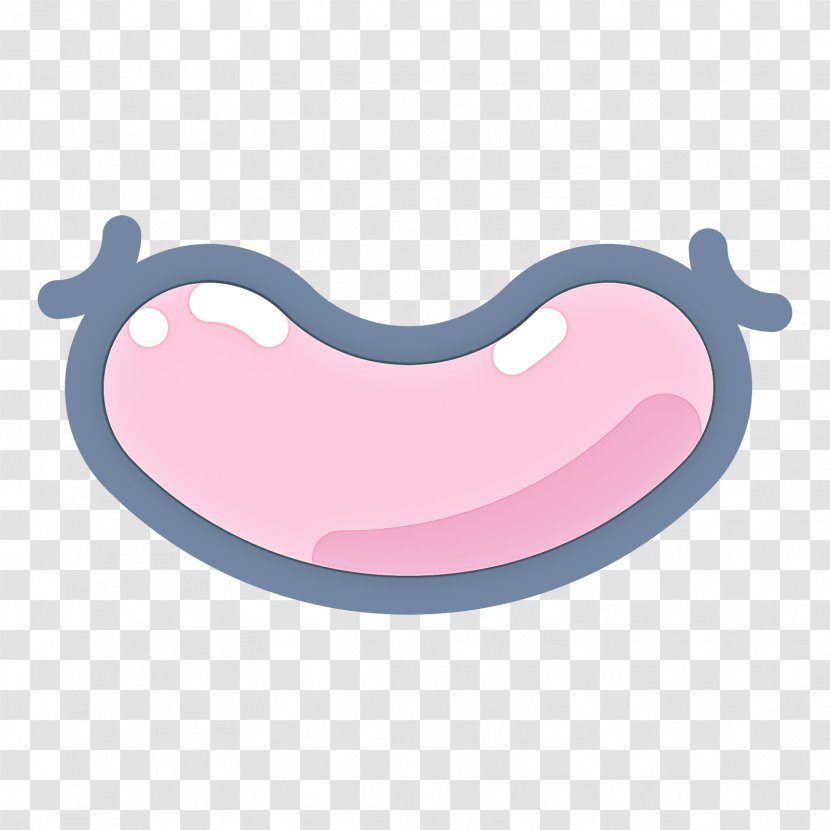 Pink Heart Clip Art Mouth Transparent PNG