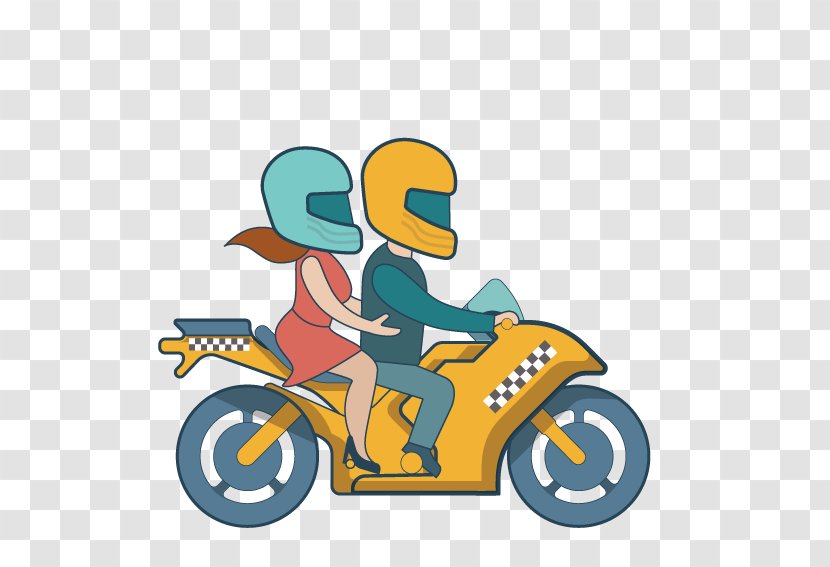 Motorcycle Helmet - Clip Art - Couple Transparent PNG