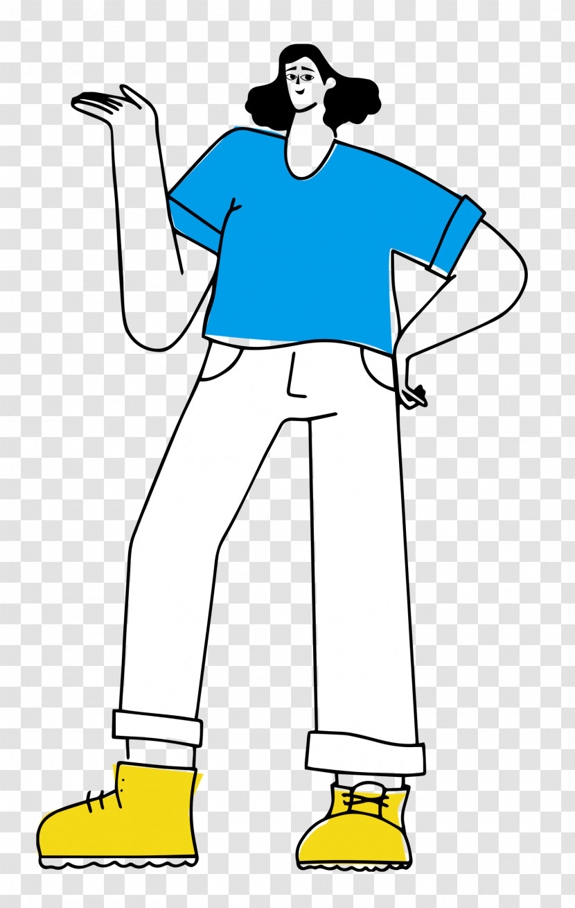 Girl Standing Transparent PNG