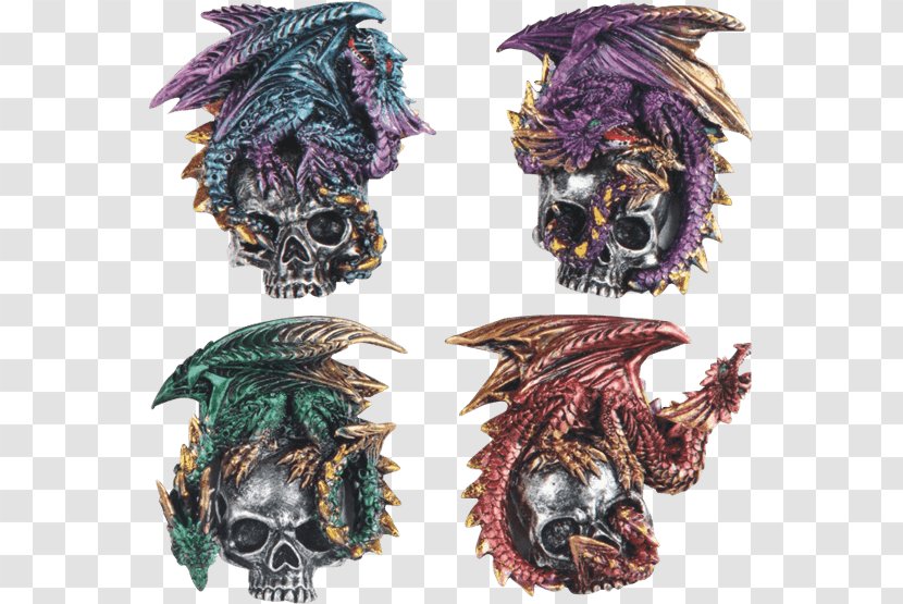Skull Dragon Seer Face Middle Ages - Headgear Transparent PNG