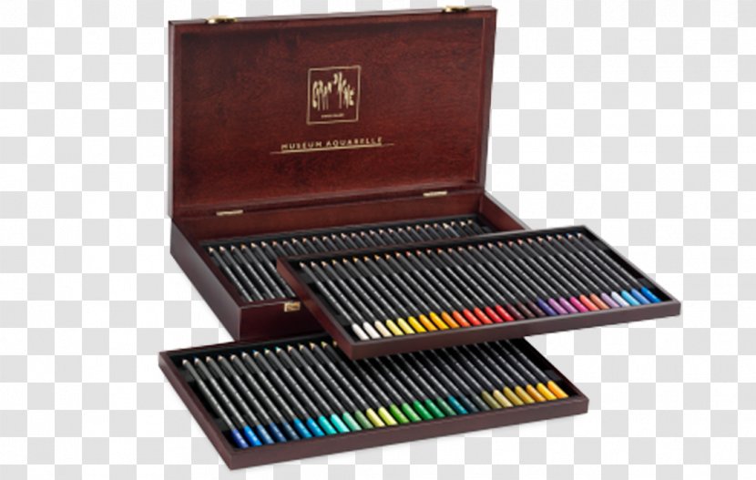 Caran D'Ache Watercolor Painting Colored Pencil Wooden Box - Skipton Transparent PNG