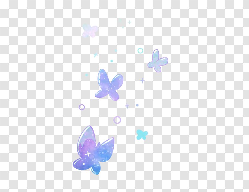 Butterfly Download Clip Art - Blue - Floating Light Purple Transparent PNG