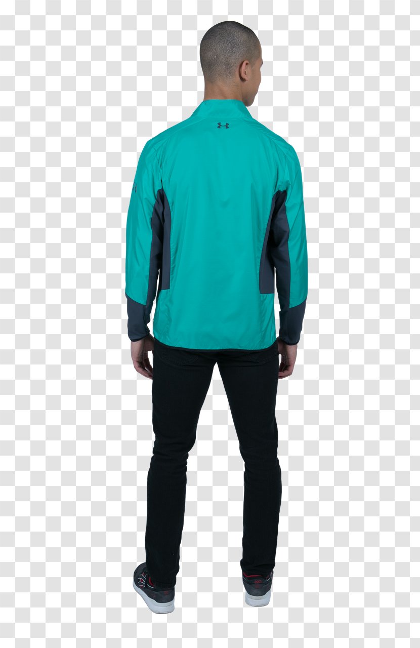 Sleeve T-shirt Jacket Dry Suit Outerwear - Electric Blue Transparent PNG