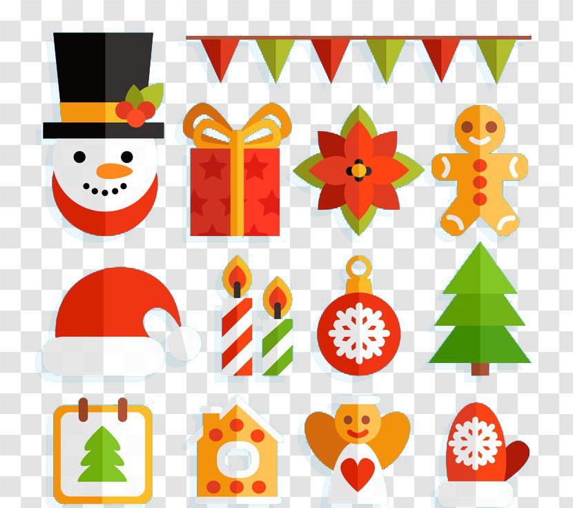 Santa Claus Christmas Ornament Tree Clip Art - Decoration - Free Snowman Buckle Material Transparent PNG