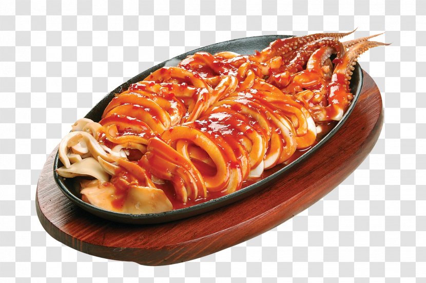 Squid As Food Ikayaki Chinese Cuisine Teppanyaki - Iron Yuan Transparent PNG