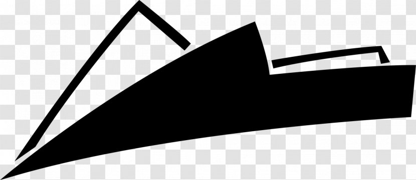 Clip Art Triangle Black & White - Logo - M Product DesignPaper Airplane Download Transparent PNG
