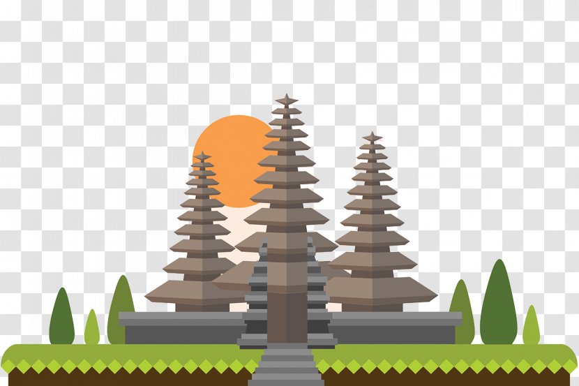 Painting Pagoda Green Lawn - Architecture Transparent PNG