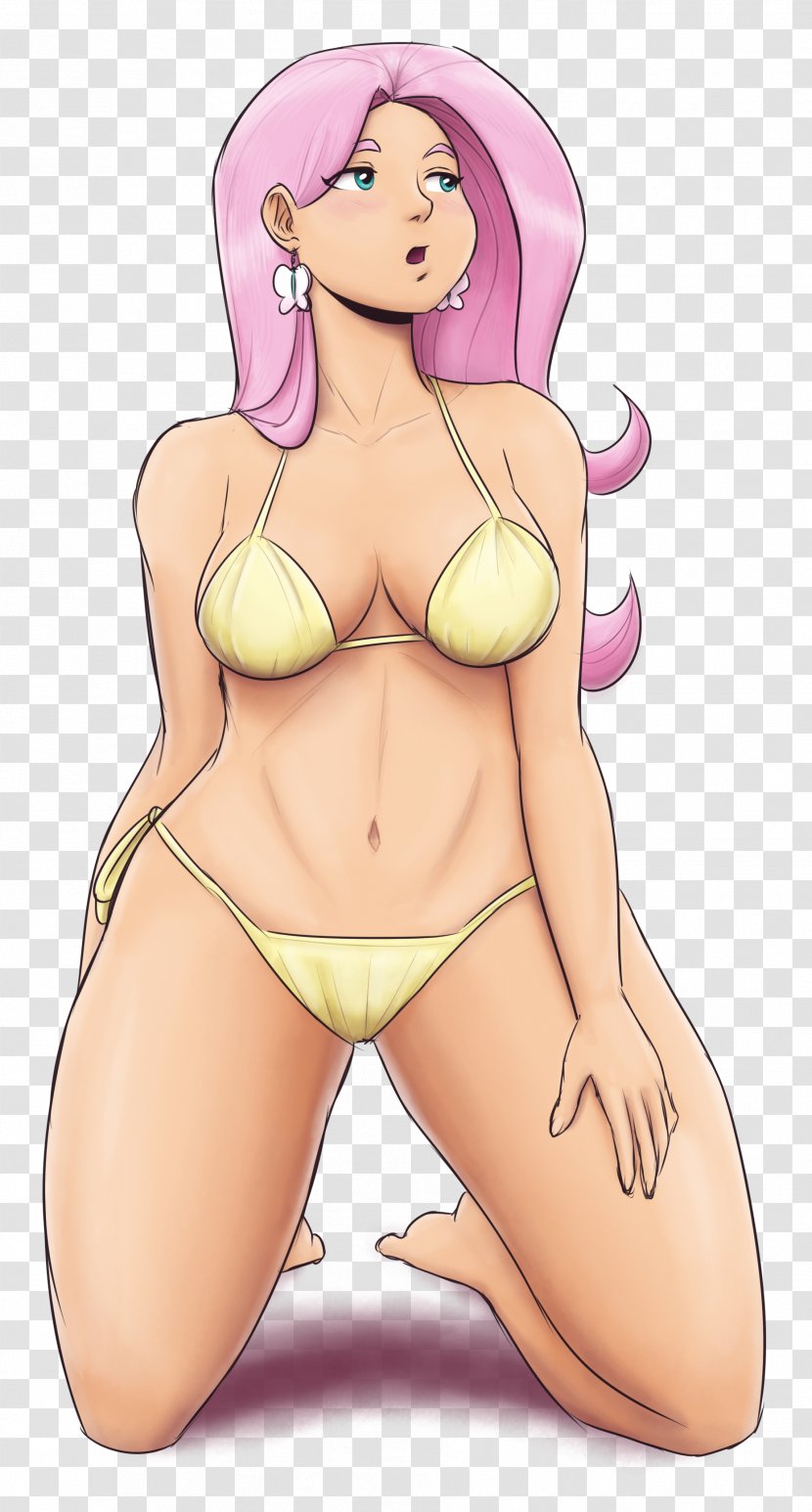 Illustration Pixiv DeviantArt Cartoon - Silhouette - Cute Belly Button Piercing Transparent PNG