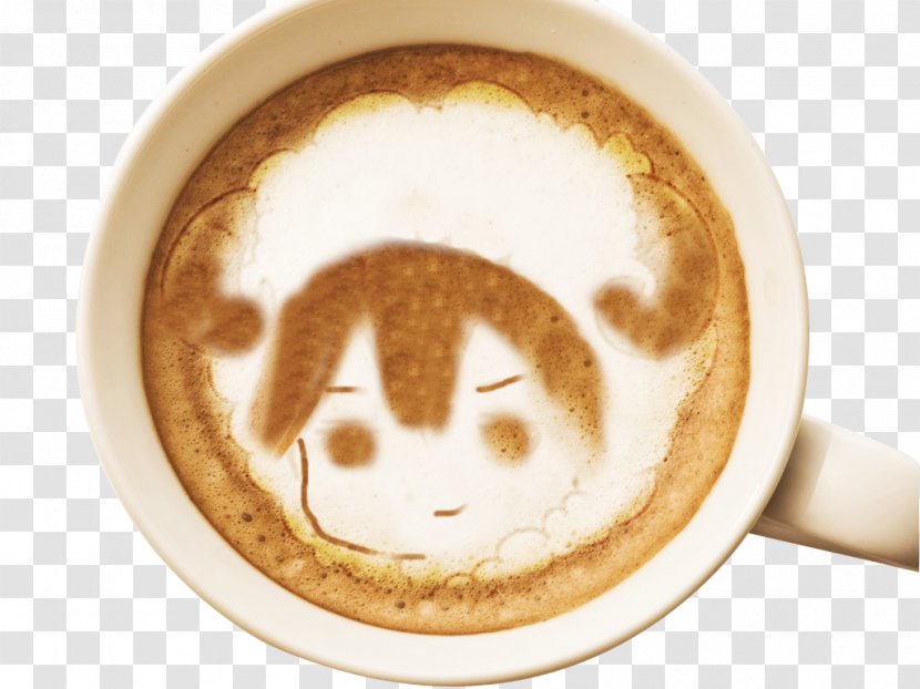 Coffee Cup Latte Cappuccino Easter Bunny - Dish - Warm Male Sheep Pull Flowers Transparent PNG
