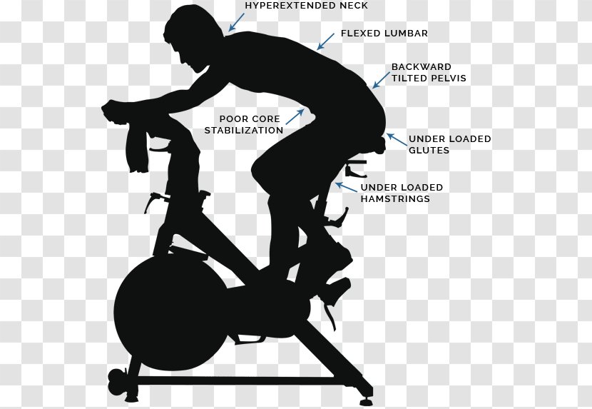 Indoor Cycling Exercise Bikes Silhouette Transparent PNG