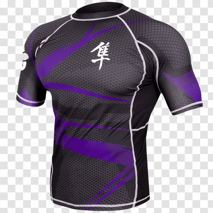 Rash Guard Long-sleeved T-shirt Brazilian Jiu-jitsu - Active Shirt - Sleeve Transparent PNG