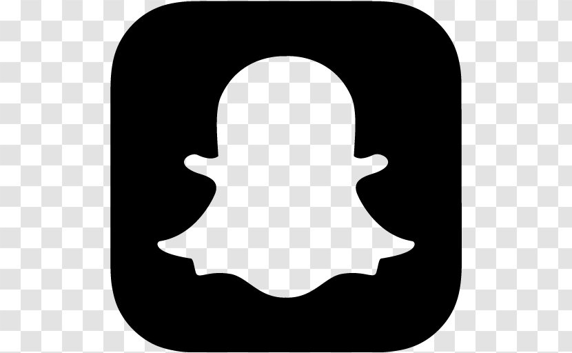 Social Media Snapchat Black And White Transparent PNG