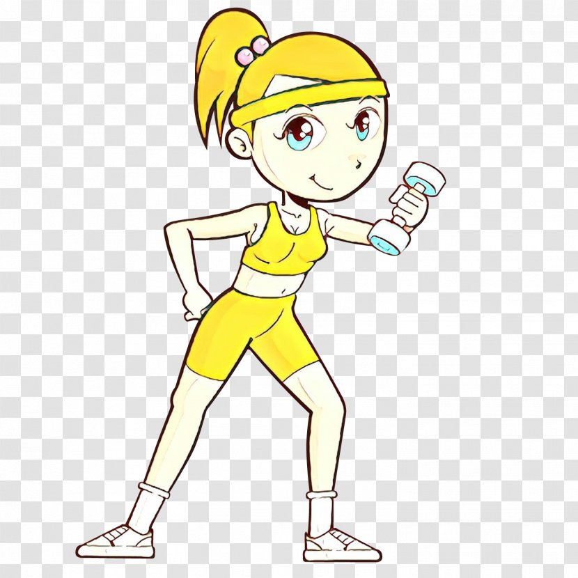 Cartoon Yellow Standing Finger Arm - Joint - Leg Transparent PNG