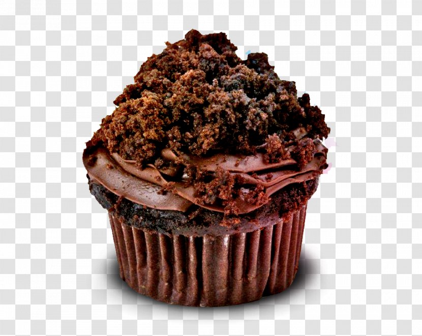 Cupcake Chocolate Cake Muffin Frosting & Icing Mousse Transparent PNG
