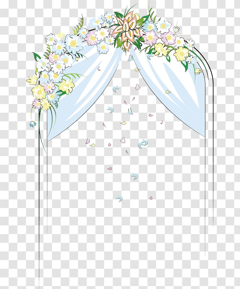 Arch Wedding Clip Art - White - Cartoon Bridge Transparent PNG