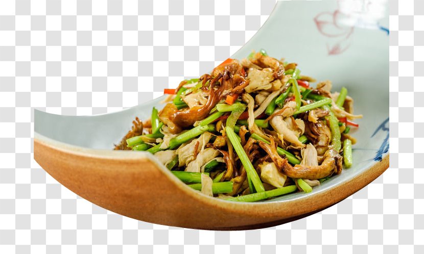 Chow Mein Moo Shu Pork Karedok Vegetarian Cuisine Chinese - Delicious Mushroom Celery Transparent PNG