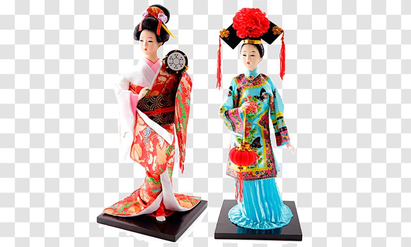 Kimono Geisha Tradition - Doll - Neko Transparent PNG