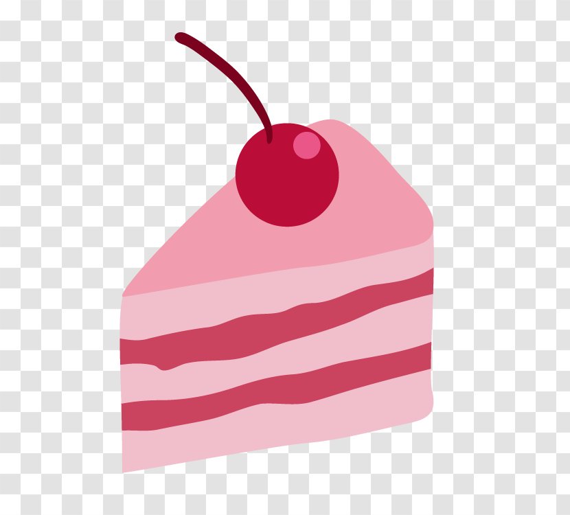 Cherry Cake - Vector Transparent PNG