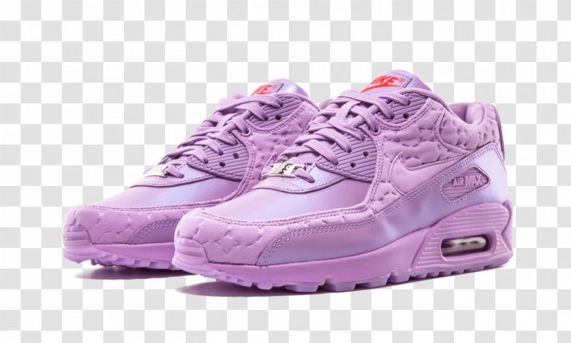 Nike Air Max 90 Denim Mens Qs Wmns Sports Shoes - Running Shoe - Purple For Women Wide Transparent PNG
