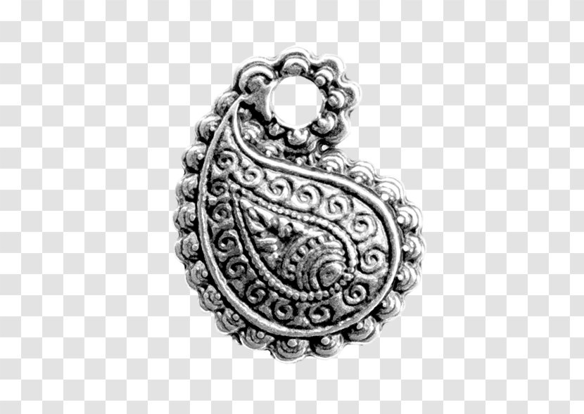 Jewellery Charms & Pendants Bracelet Britannia Metal Silver - Leather - Paisley Transparent PNG