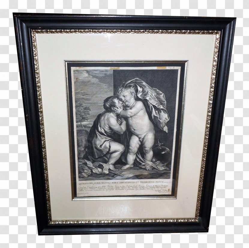 Picture Frames Painting MCS Archival Matted Frame Engraving Printed In The Year 1666. - Fictional Character Transparent PNG