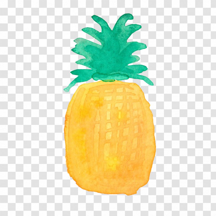 Pineapple Drawing Watercolor Painting - Save The Date Transparent PNG