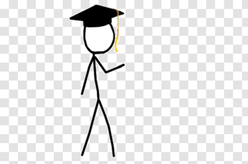 Stick Figure Graduation Ceremony Drawing Clip Art - Person Transparent PNG