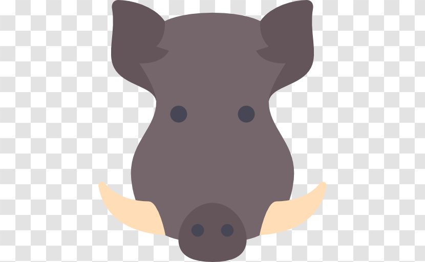 Cartoon Icon - Cattle Like Mammal - Boar Transparent PNG