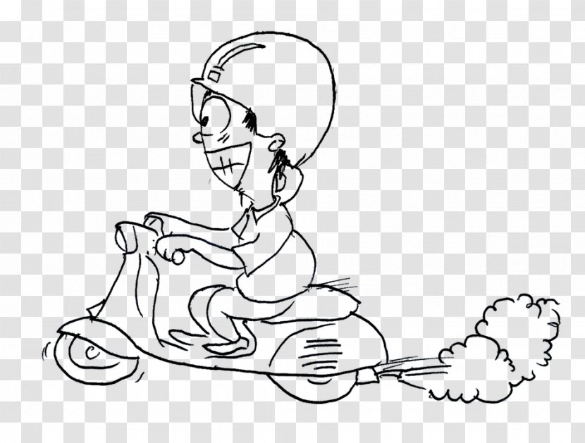 Motorcycle Vespa Image Clip Art Moped - Cartoon Transparent PNG