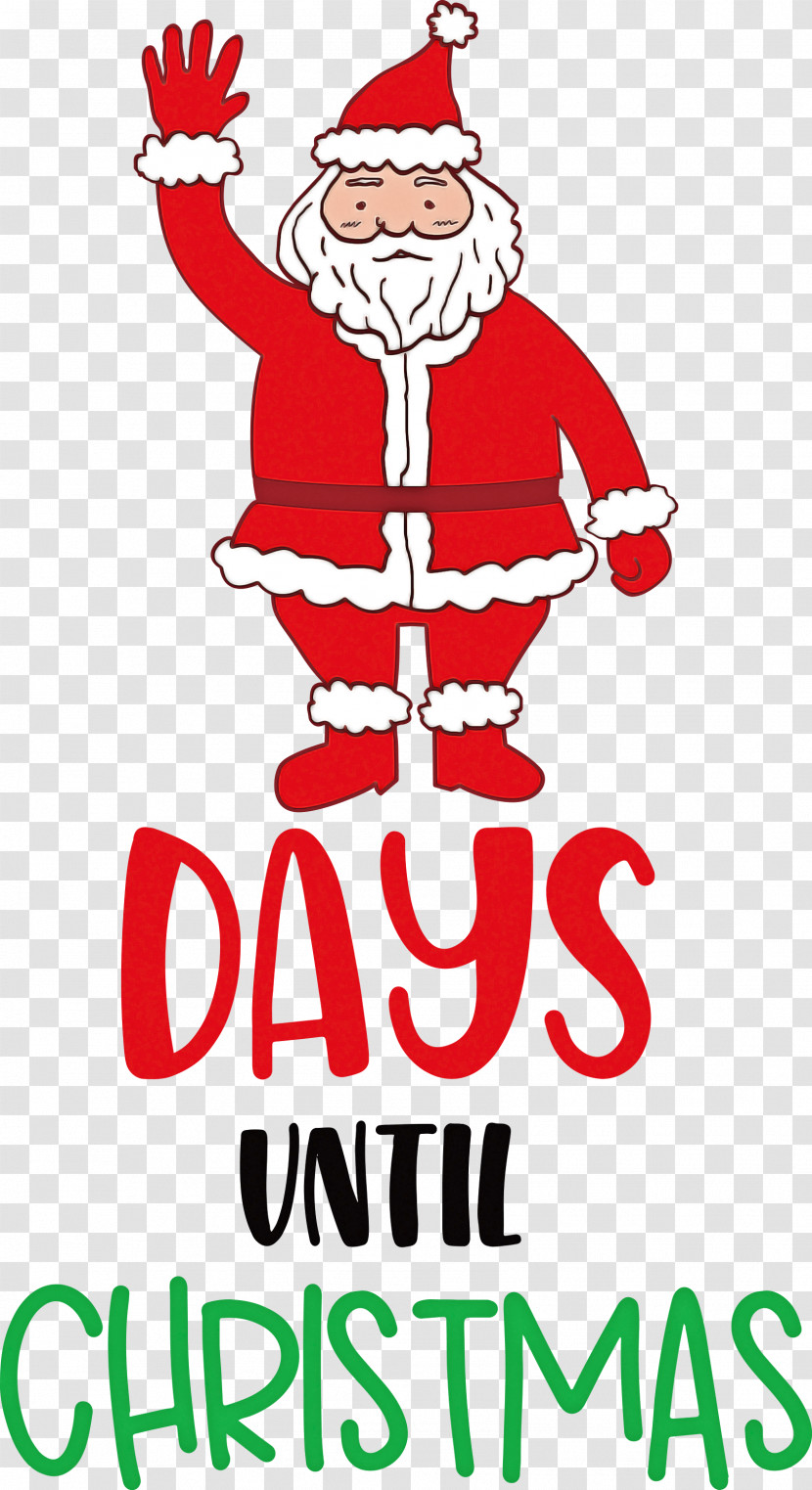 Days Until Christmas Christmas Santa Claus Transparent PNG