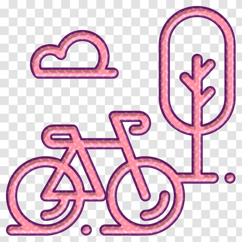 Hotel Icon Bike Park - Symbol Pink Transparent PNG