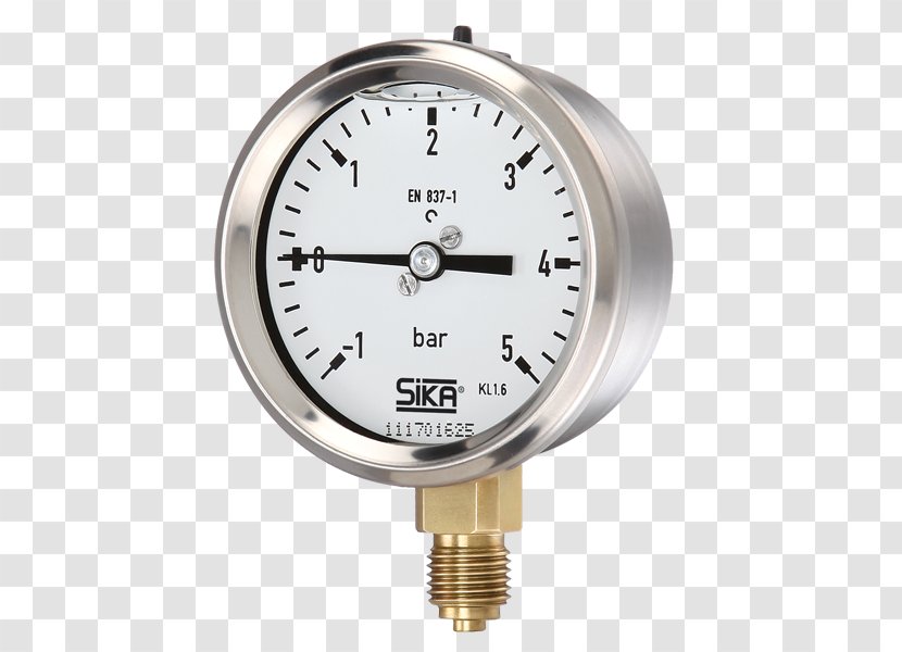 Pressure Measurement Bourdon Tube Gauge Steel - Process - Stainless Font Transparent PNG