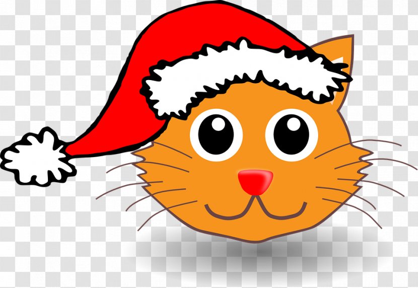 Santa Claus Cat Kitten Clip Art - Clauss Reindeer - Christmas Transparent PNG