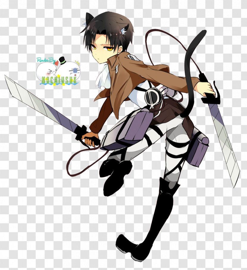 Eren Yeager Levi Strauss & Co. Attack On Titan Cat - Flower Transparent PNG