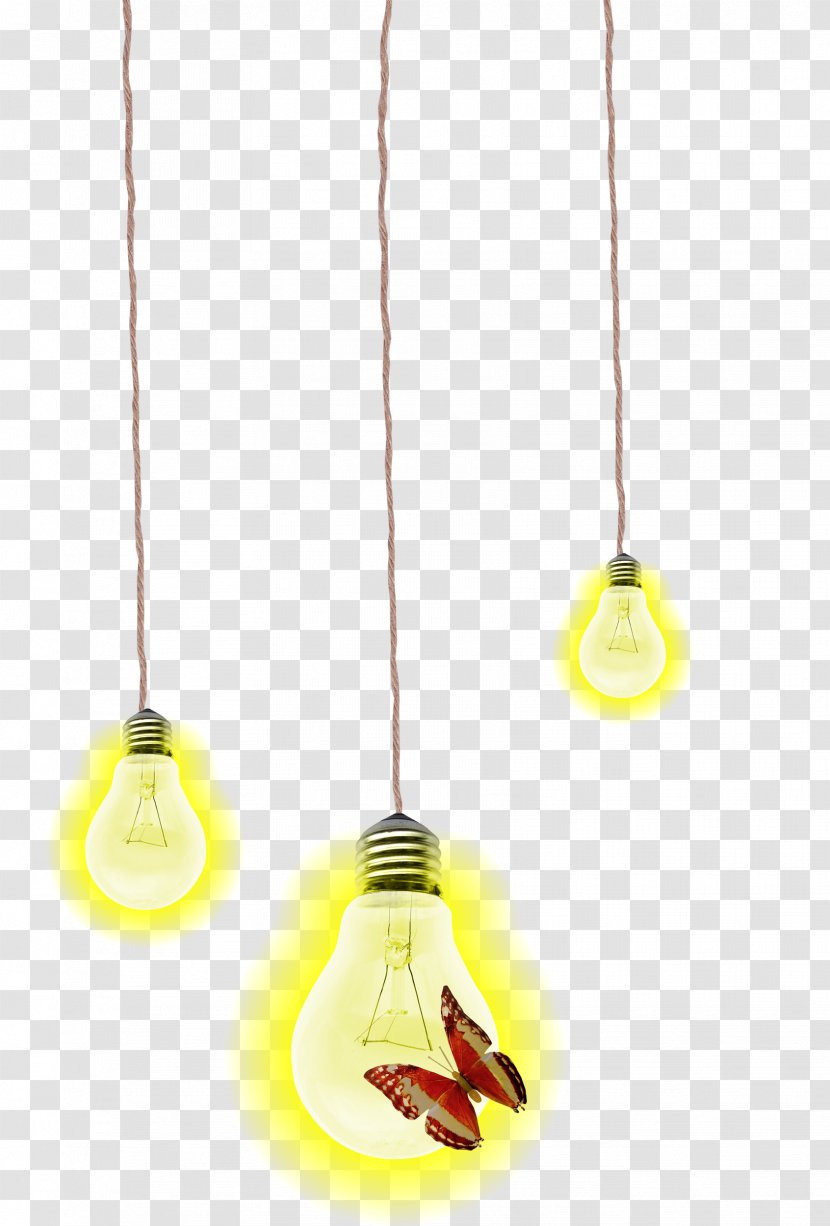 Clip Art - Yellow - Shiny Bulb Transparent PNG